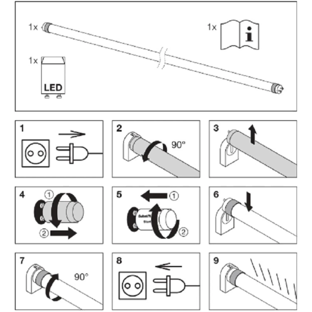 Лампа светодиодная OSRAM ST8B-1.2M 18W/865 230VAC DE 4058075377561