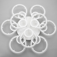 Люстра с ПДУ 1134/9WT LED 306Вт 3000К-6000К диммер белый 79x79x10 см BayerLux Люстра с ПДУ 1134/9WT LED 306Вт 3000К-6000К диммер белый 79x79x10 см BayerLux