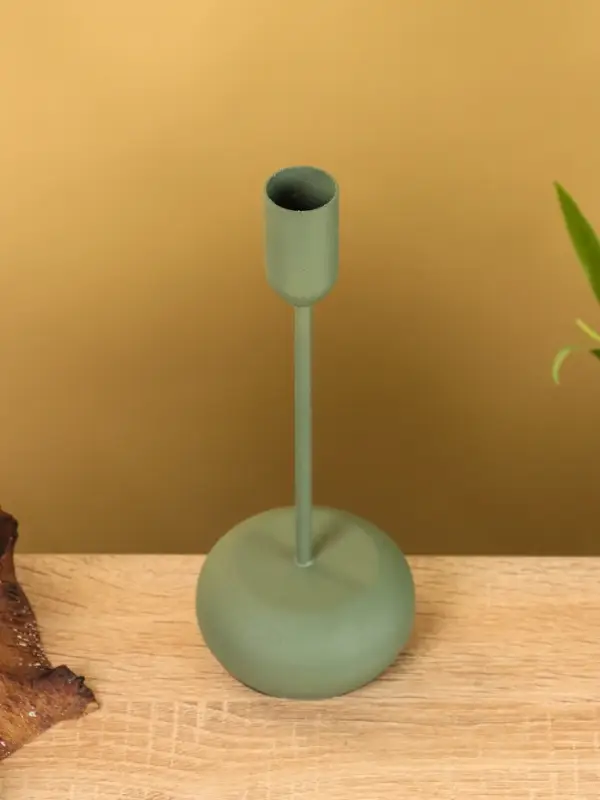 Подсвечник на 1 свечу текстурный  Подсвечник на 1 свечу текстурный "Болотный" 8х8х20 см