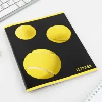 Тетрадь в клетку, 48 л., А5, на скрепке, блок №2, Yellow, МИКС Тетрадь в клетку, 48 л., А5, на скрепке, блок №2, Yellow, МИКС