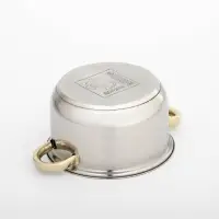 Кастрюля Доляна &laquo;Роскошь&raquo;, 2.2 л, d=19 см, со стеклянной крышкой, капсульное дно, нержавеющая сталь, хромированная