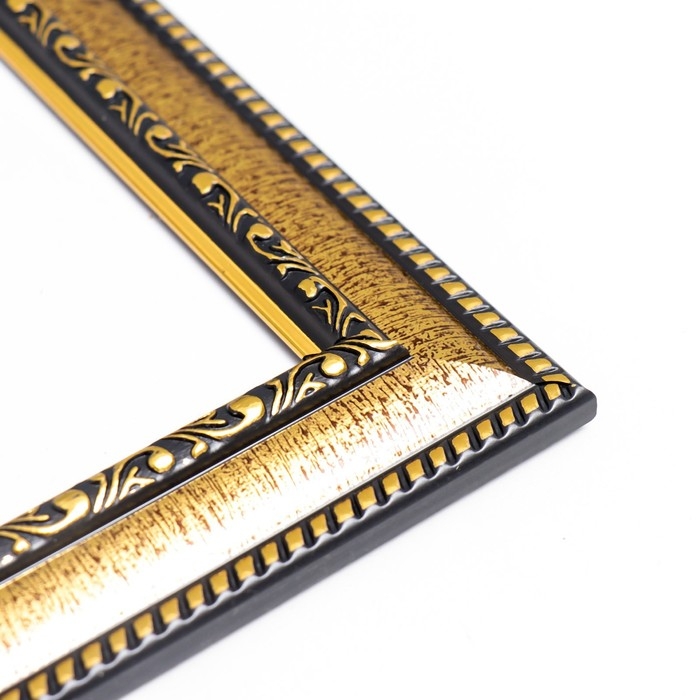 Фоторамка пластик Фоторамка пластик "МИРАМ" 21х29,7 см, (A4) золото (пластиковый экран)