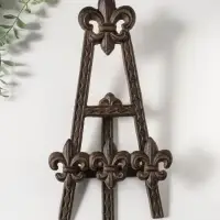 Подставка-держатель для книг чугун "Геральдическая лилия" 16х18х29 см