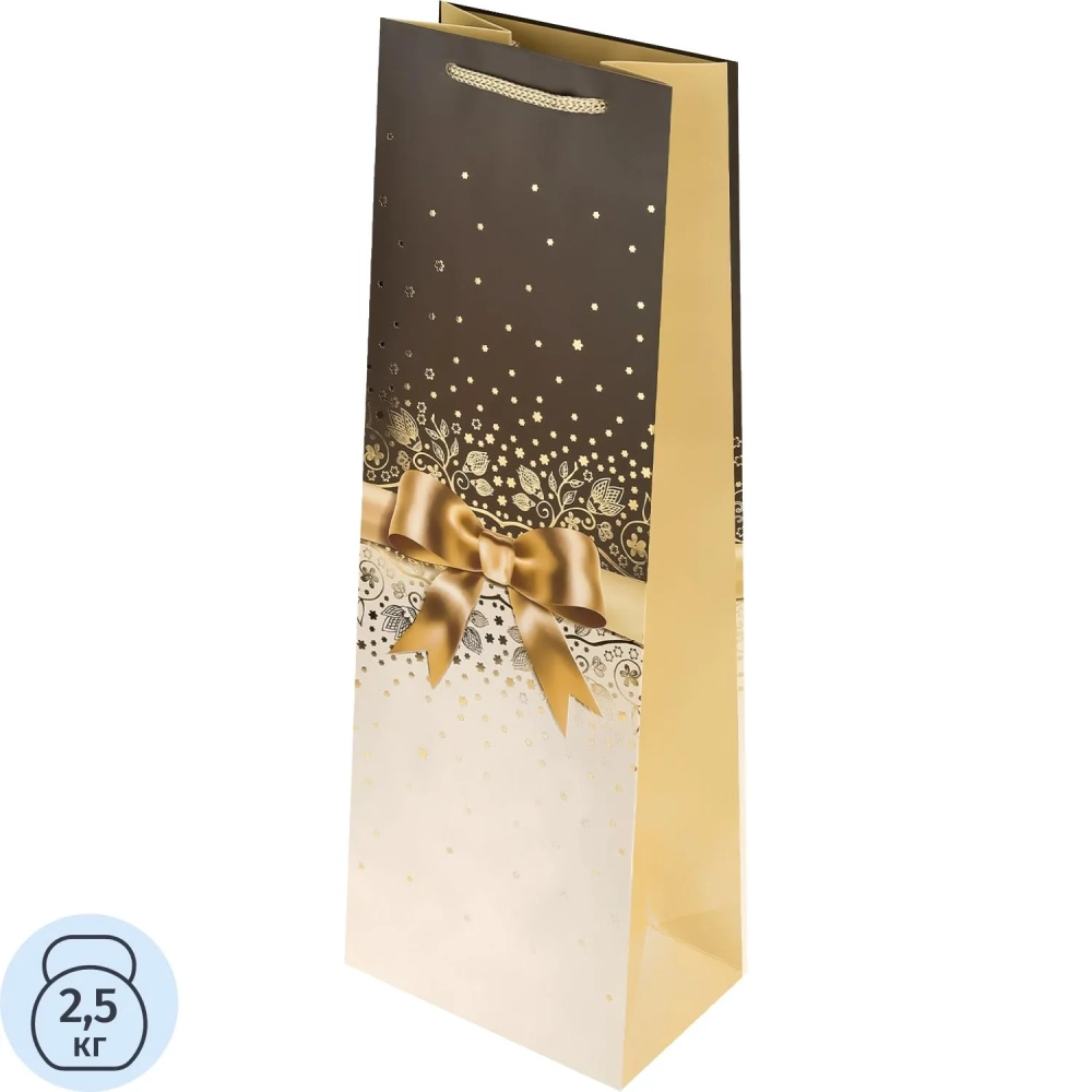Пакет подар. тисн. и мат.лам. Dream cards 12x36x8,5см Бант,190г ППК-9009