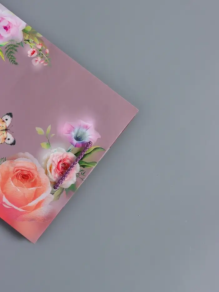 Пакет подарочный ламинированный, "Танец бабочки" 18 х 22,3 х 10 см