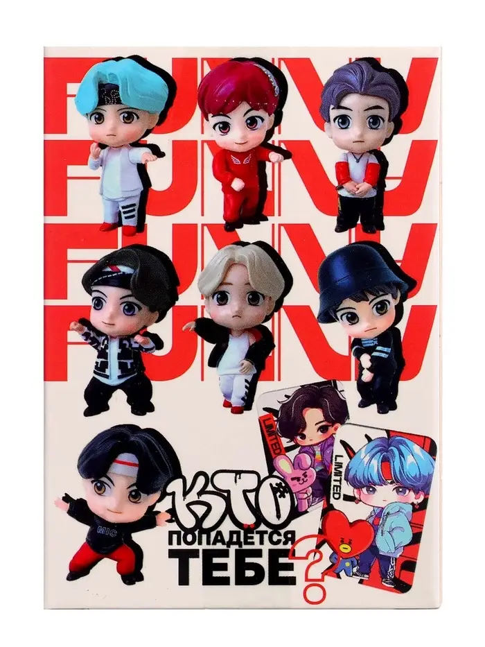 Игрушка - сюрприз Funny Box WOOW TOYS k-pop, фигурка, карточка, наклейки