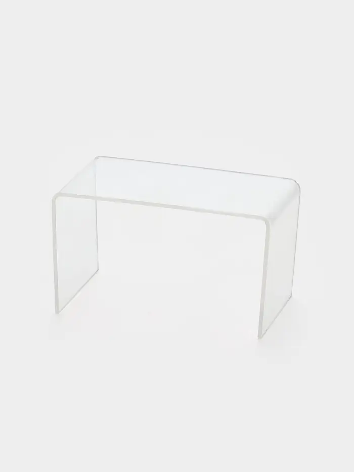 Подставка ступенька одинарная, 10.5&times;6&times;6 см, оргстекло 2 мм