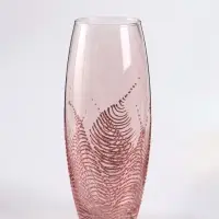 Ваза «Тодес» овал, h=26 см, стекло, светло-розовая Ваза «Тодес» овал, h=26 см, стекло, светло-розовая
