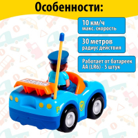 Машина радиоуправляемая «Полиция», работает от батареек, МИКС