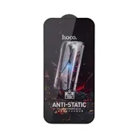 Защитное стекло iPh 15/iPh 16 Full Screen HD Anti-Static G10 Hoco Black без упаковки (25 шт./уп)