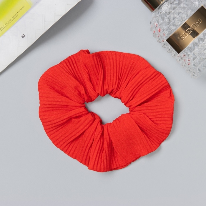 Резинка для волос Резинка для волос "Орбита" жатка классика, 12 см, красный