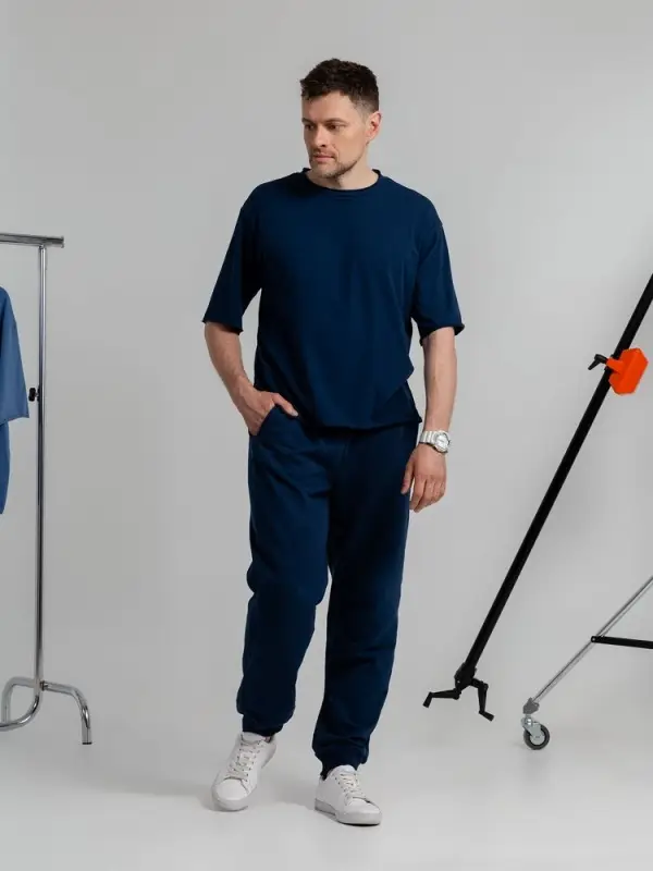 Футболка оверсайз Vozduh 2.0, синяя, размер XS/S Футболка оверсайз Vozduh 2.0, синяя, размер XS/S