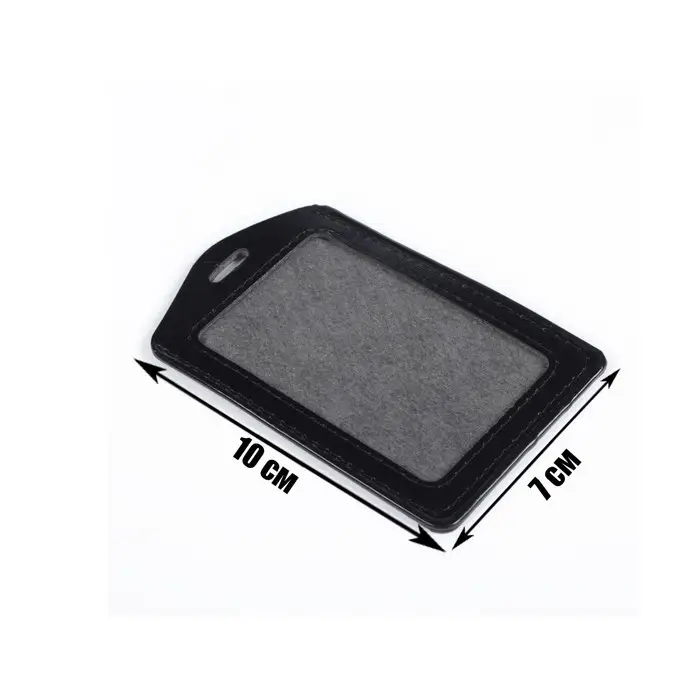 Бейдж - карман вертикальный, 70×100 мм, внутренний размер 83×51 мм, ПВХ, чёрный Бейдж - карман вертикальный, 70×100 мм, внутренний размер 83×51 мм, ПВХ, чёрный