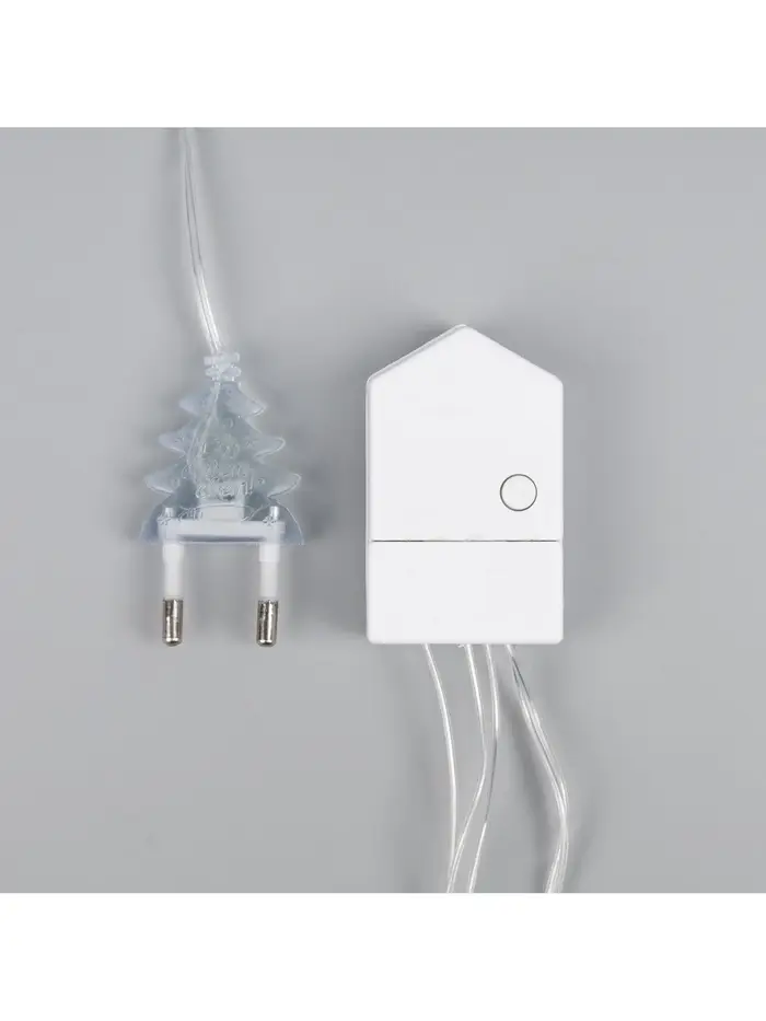 Гирлянда &laquo;Сеть-ёлка&raquo; 1&times;1 м, IP20, тёмная нить, 90 LED, свечение мульти, 8 режимов, 220 В