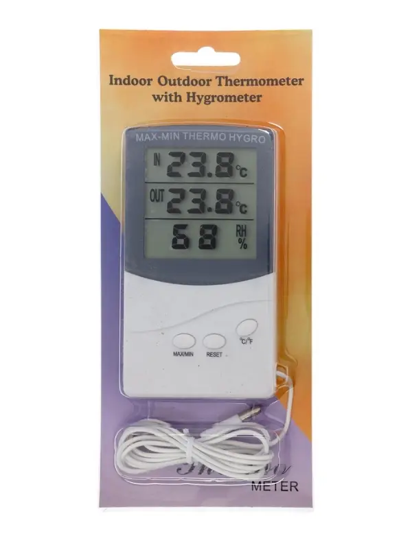 Термометр LTR-07, электронный, 2 датчика температуры, датчик влажности, белый Термометр LTR-07, электронный, 2 датчика температуры, датчик влажности, белый