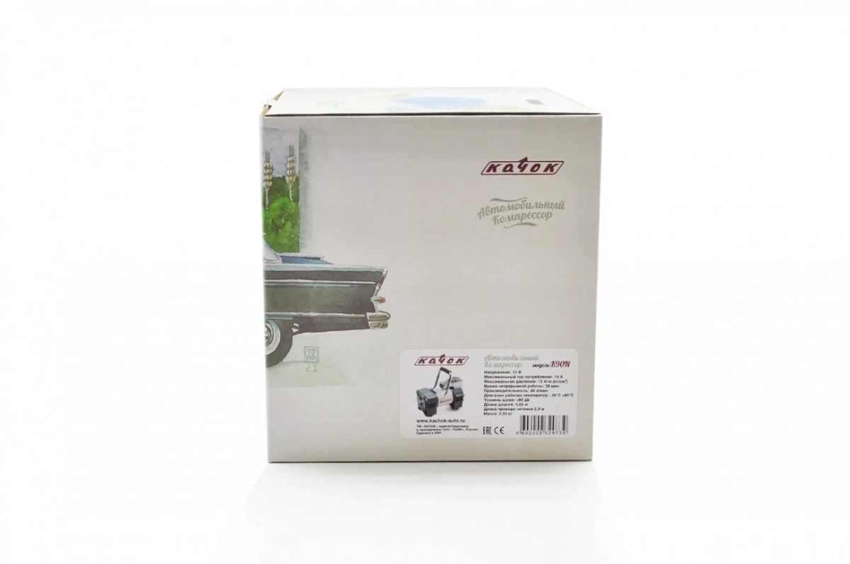 Компрессор КАЧОК K90N с витым шлангом и дефлятором