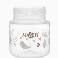 Бутылочка для кормления M&B, ШГ &Oslash;50 мм, +0мес., 120 мл., набор 2 шт. в кор.