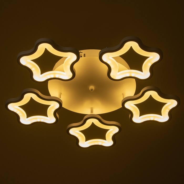 Люстра 2783/5 LED 120Вт 3000-6000K белый 62х62х20 см BayerLux Люстра 2783/5 LED 120Вт 3000-6000K белый 62х62х20 см BayerLux