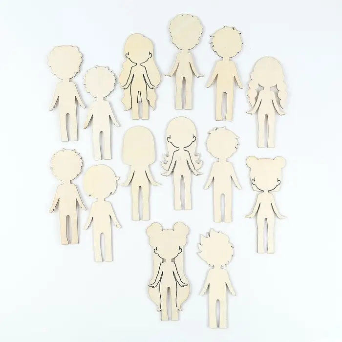 Роспись по дереву &laquo;Творческие человечки&raquo;