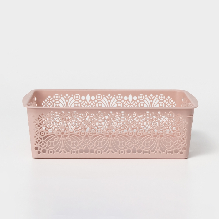 Корзина для хранения Floral, 25×15×7.5 см, МИКС Корзина для хранения Floral, 25×15×7.5 см, МИКС