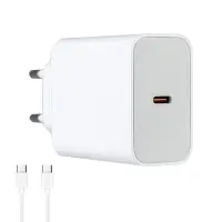 Сетевое зарядное устройство с кабелем Type-C на Type-C 40W C162A HOCO белое