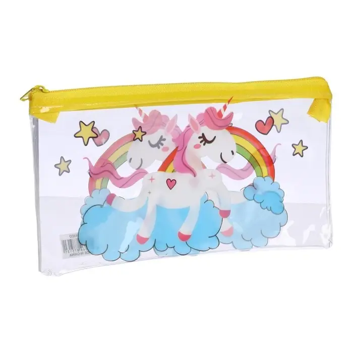 Пенал на молнии Пенал на молнии "Единорожки", МИКС