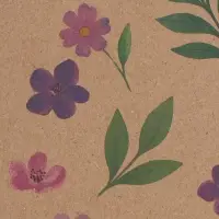 Бумага упаковочная крафт &laquo;Сиреневые цветы&raquo;, 50&times;70 см