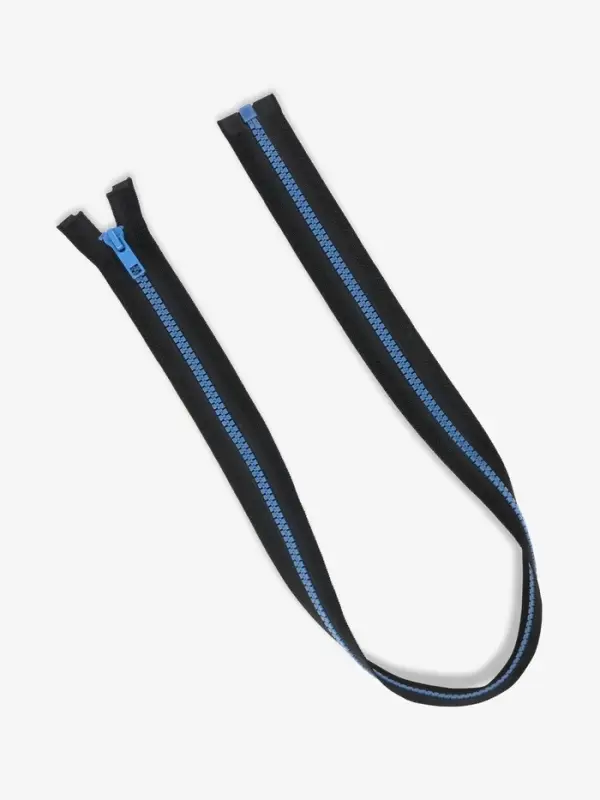 Молния &laquo;Трактор&raquo;, №5, разъёмная, замок автомат, 70 см, контрастное звено, чёрная