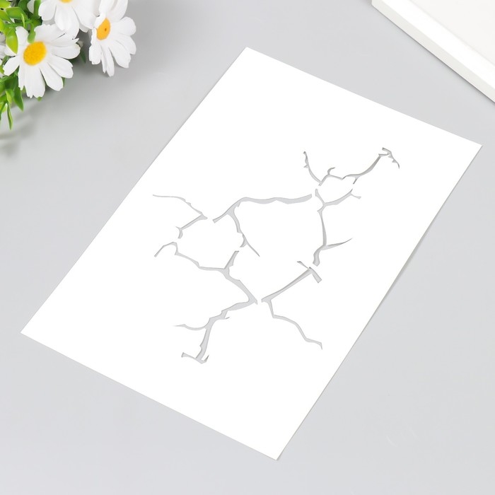 Трафарет пластиковый "Трещина" 24х16 см