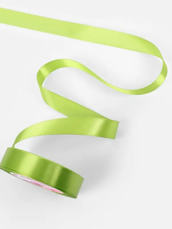 Лента атласная, 20 мм, 23&plusmn;1 м, светло-зелёная №184