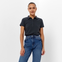 Футболка (поло) женская MINAKU REGULAR FIT: цвет графит, р-р 42