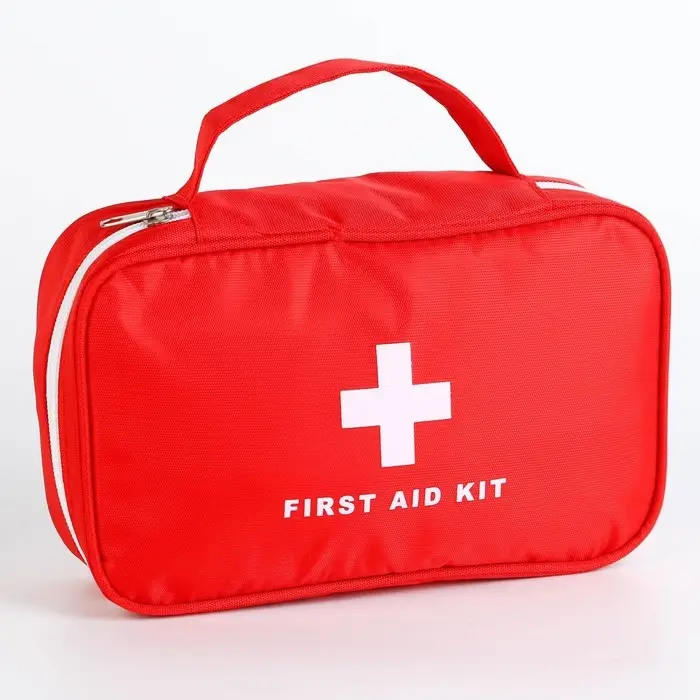 Аптечка дорожная First Aid, красная, 24&times;12&times;6 см