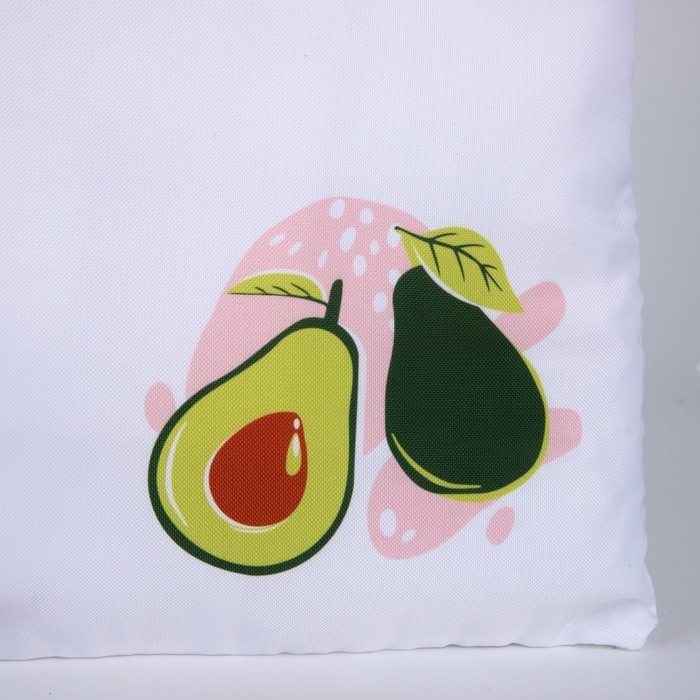 Сумка-шопер «Авокадо» без молнии, белая Сумка-шопер «Авокадо» без молнии, белая