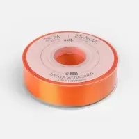 Лента атласная TEIRA, двухсторонняя, 25 мм, 25&plusmn;1 м, оранжевая №751