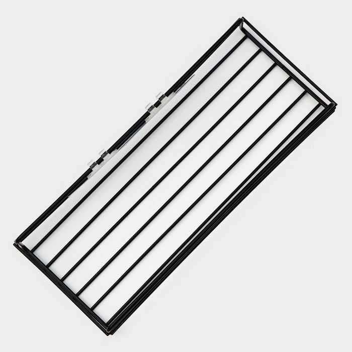 Полка на липучке Доляна, 26,5×11×5 см, цвет чёрный Полка на липучке Доляна, 26,5×11×5 см, цвет чёрный