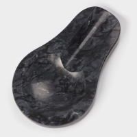 Подставка под ложку из мрамора "Marble", цвет черный