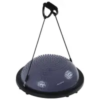 Полусфера BOSU гимнастическая ONLYTOP, массажная, с насосом, 58&times;25 см, серая