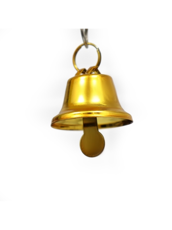 Игрушка для птиц "Птичка" с колокольчиком, 11.9 х 3.4 х 12.5 см, жёлтая