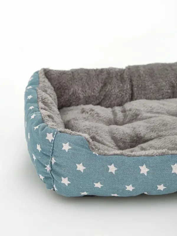 Лежанка для животных &laquo;Звезды&raquo;, 50&times;40&times;15 см, серая