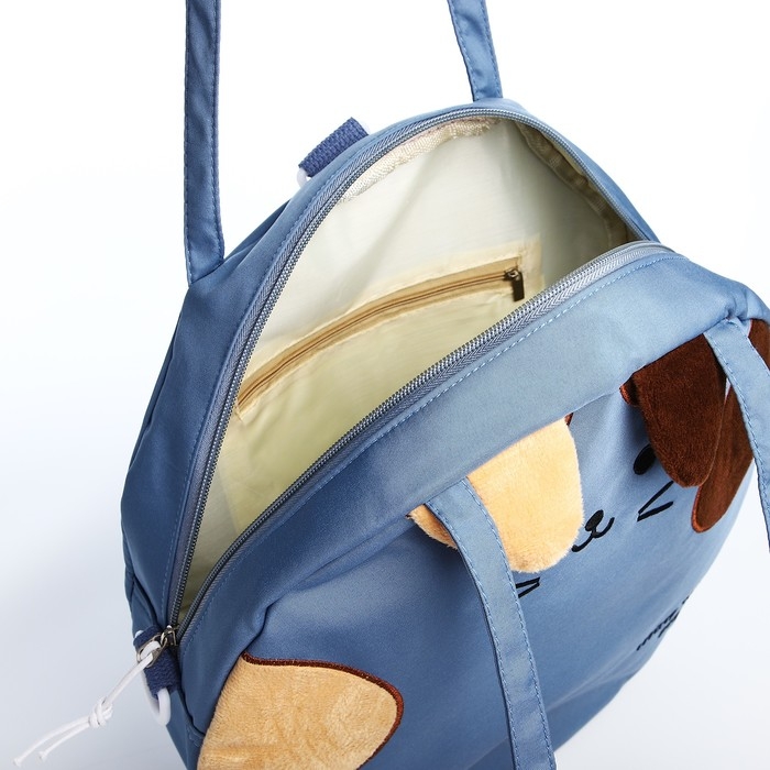 Сумка молодёжная на молнии, цвет синий Сумка молодёжная на молнии, цвет синий