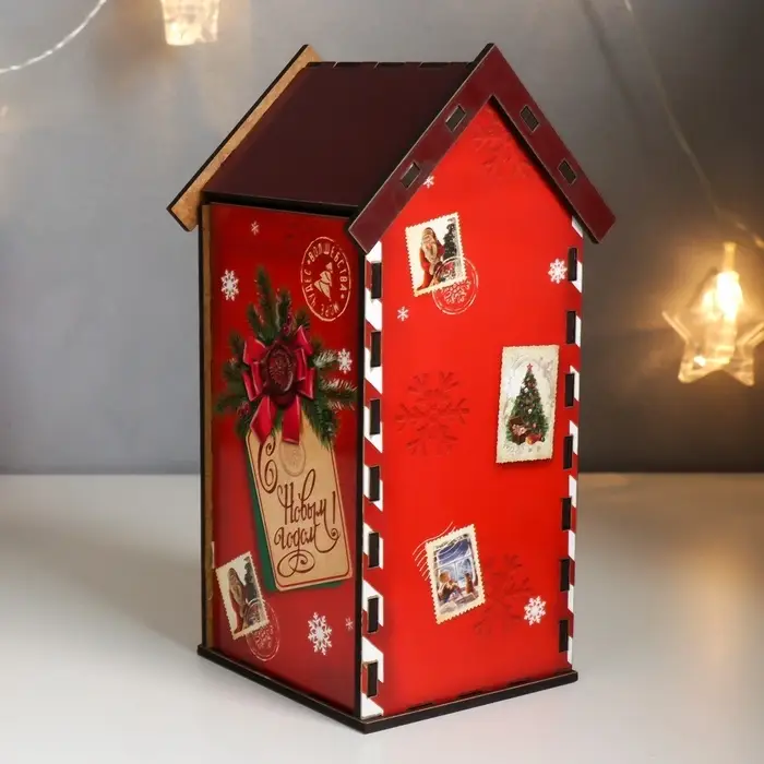 Чайный домик &laquo;Новогодняя почта&raquo;, 20&times;10.5&times;9.5 см