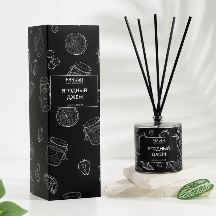 Диффузор ароматический BLACK AROMA HOME Диффузор ароматический BLACK AROMA HOME "Ягодный джем", 100 мл