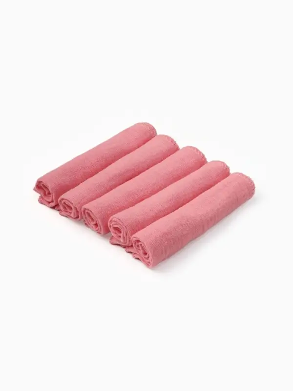 Набор платочков Крошка Я Raspberry 20*20 см-5 шт, муслин, 100 % хлопок Набор платочков Крошка Я Raspberry 20*20 см-5 шт, муслин, 100 % хлопок