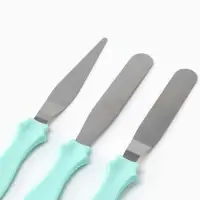 Набор лопаток кондитерских &laquo;Ночь&raquo;, 23&times;8.5&times;2.5 см, 3 шт., голубой