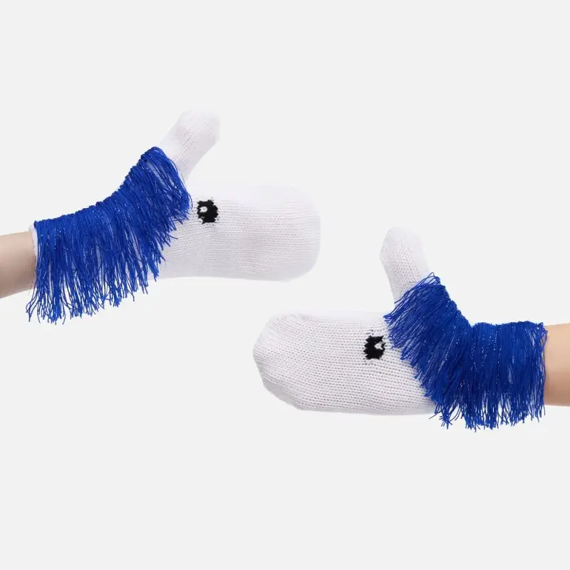 Варежки «Игогошки», с синей гривой Варежки «Игогошки», с синей гривой