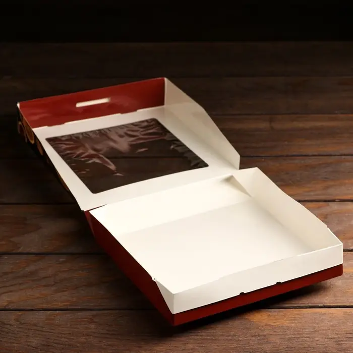 Коробка складная новогодняя «Фрукты», 20×20×4 см