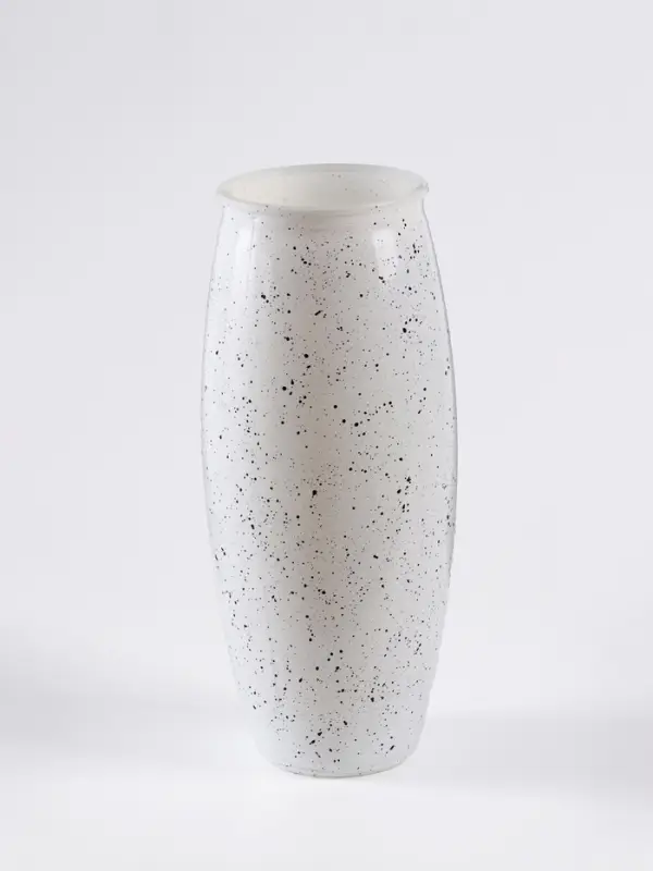 Ваза для цветов &laquo;Крапле&raquo;, h=23 см, стекло, белая