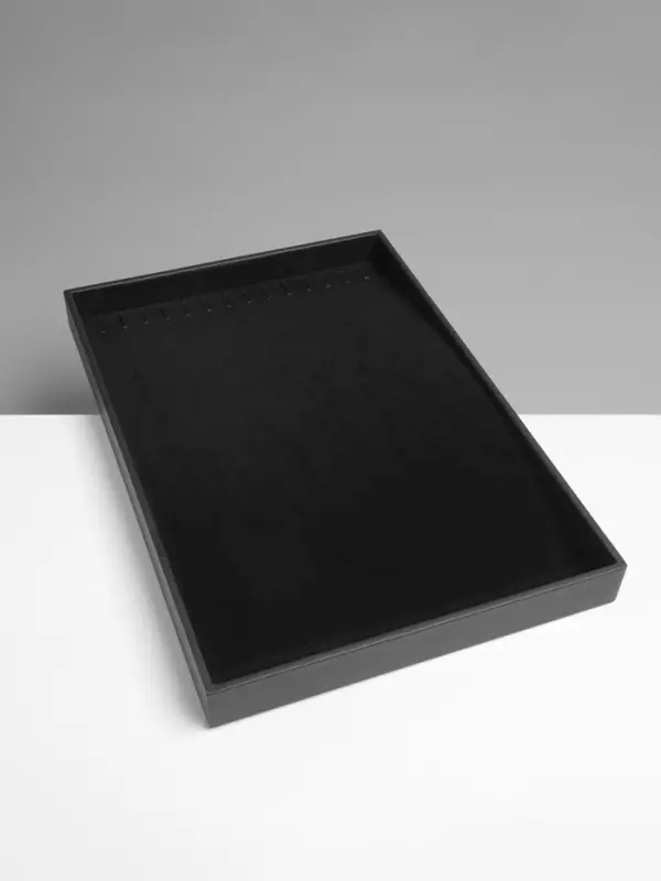 Подставка для украшений QF, 14 крючков, 24&times;35&times;3 см, чёрная