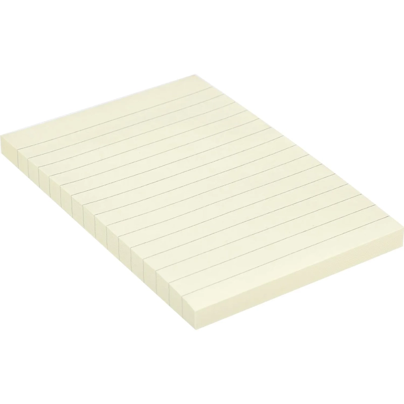 Стикеры Kores бум.для зам. 100х150 желтая 100л. линейка '46510