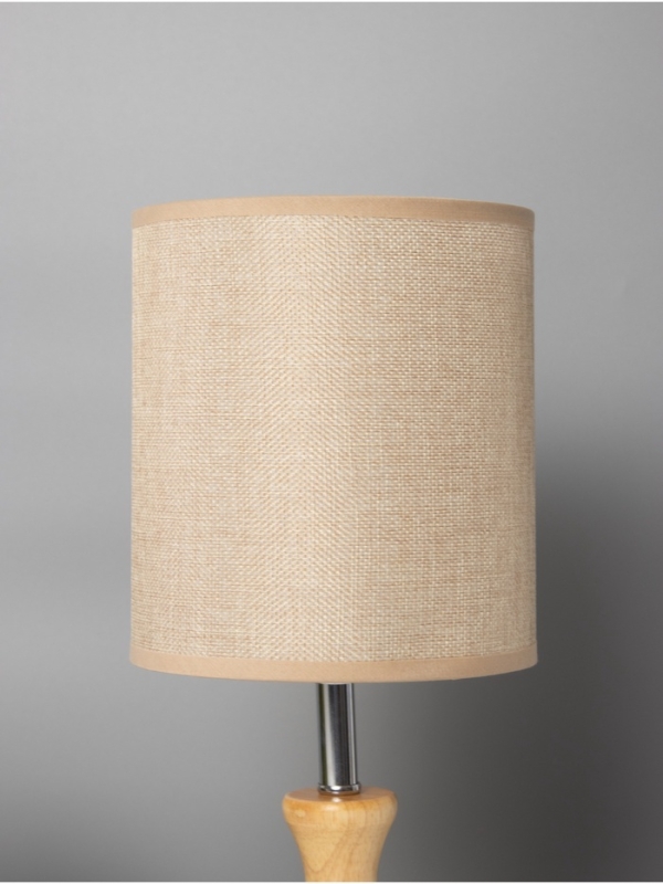 Лампа настольная BayerLux ЭКО Лампа настольная BayerLux ЭКО "Кло" 1х40Вт Е27 коричневый/хром/бежевый 16х16х38см